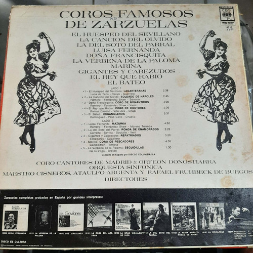 Vinilo Coro Madrid Orfeon Donostiarra Famosos Zarzuelas Es3 (Usado)