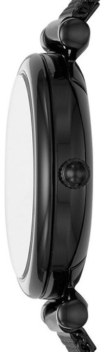 Reloj Fossil Mini Carlie Es4613 Acero Negro De Dama