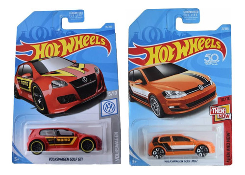 Hot Wheels Volkswagen Golf Paquete 2 Autos