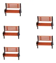 Comprar 5 Banca Silla Parque Jardin Modelismo Diorama Maqueta 1:150