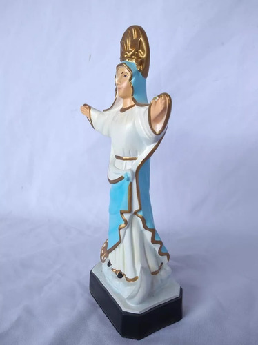 Imagem De Nossa Senhora Medianeira 22 Cm Cor PIntura a mão