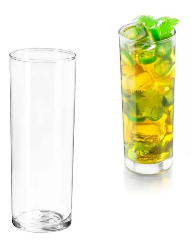 Vasos de cristal Highball (juego de 6) para agua, jugo, cerveza, vino y  cócteles, juego de cristalería de edición especial