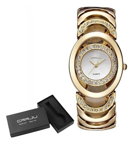 Relojes De Mujer De Acero Inoxidable Con Diamantes Elegantes
