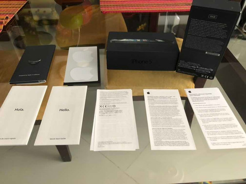 Caja Original De iPhone 5 Negra De 16gb