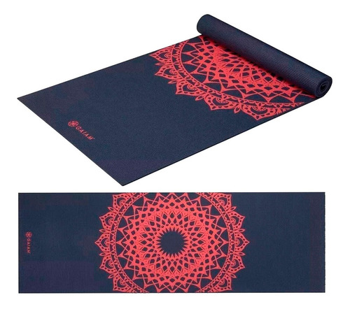 Colchoneta Mat Yoga Estampado 6mm Grosor 172cm Gaiam Pilates