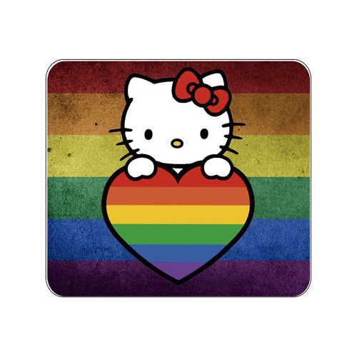 Mousepad Hello Kitty Bandera Orgullo Gay Love Regalo 1061