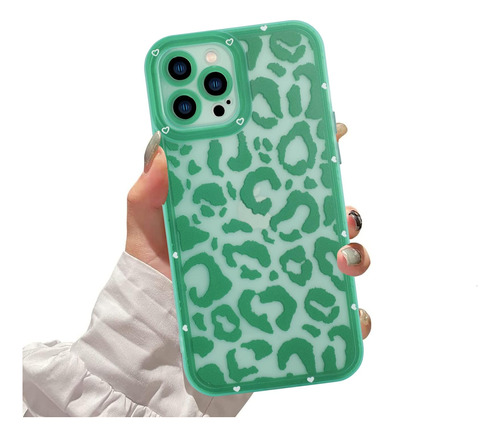 Funda Ziye Para iPhone 12 Pro Max Green Leopard