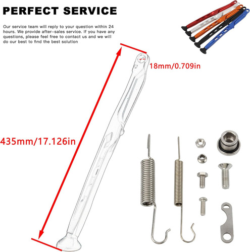 Kit De Soporte Lateral Para Motocicleta Exc 125-450 Rojo