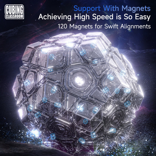Cubo Mágico Megaminx 3x3 Magnético Moyu Meilong V2 M