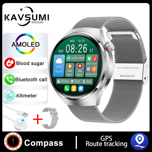 Smart Watch 4 Pro Glicose Monitoramento Reloj Inteligente