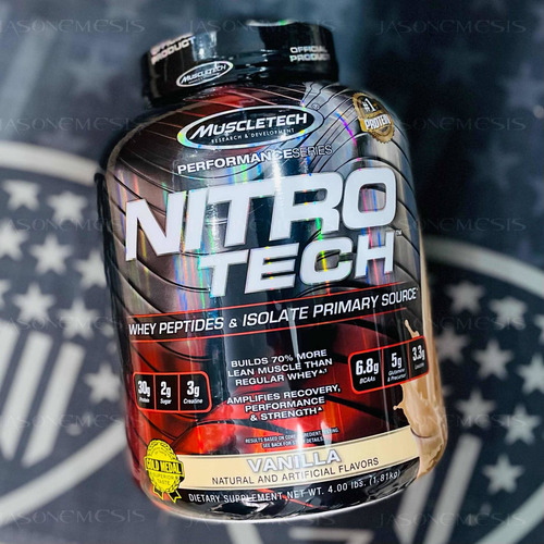 Imagen 1 de 3 de Nitrotech 4lb Whey Isolate Protein Muscletech Made In U. S A
