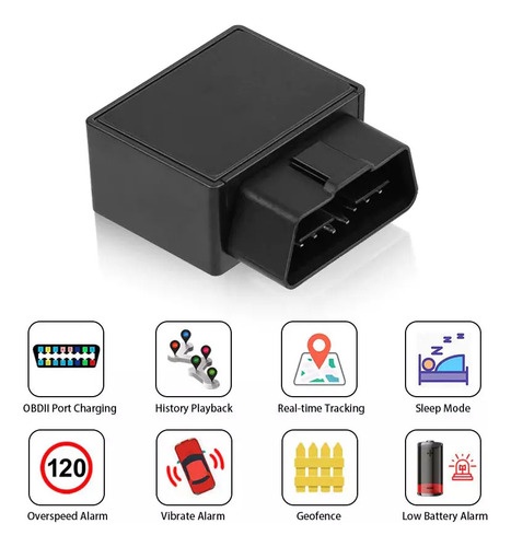 Rastreador Gps Localizador De Auto Rastreo Obd2 + Chip Sim