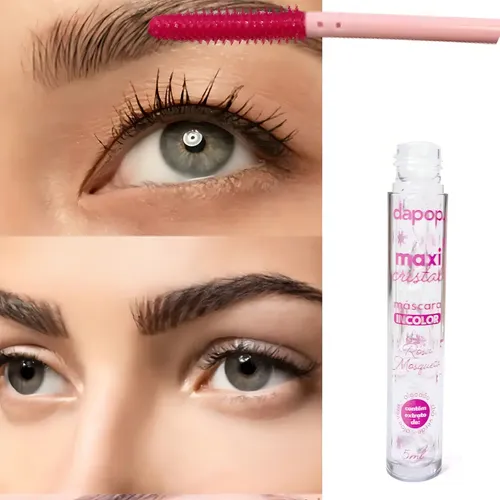 Máscara De Cílios Incolor Maxi Cristal Rosa Mosqueta Dapop