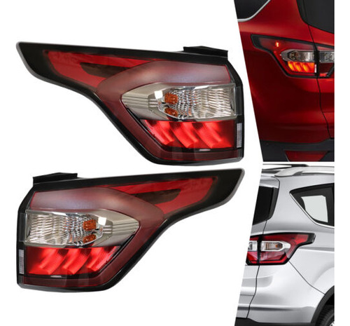 Fits Ford Escape 2017-2019 Pair Outer Side Tail Lights R Ttb