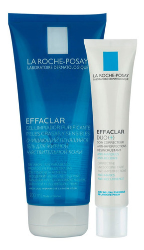 La Roche Posay Effaclar Gel X200 + Effaclar Dúo Rutina Acné