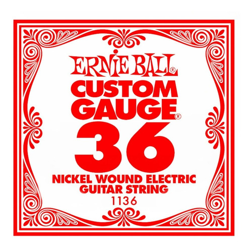 Cuerda Suelta Ernie Ball 036 Nickel Wound Guitarra Electrica