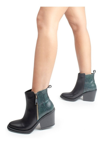 Botinetas Botas Botitas De Mujer De Cuero Kioto - Ferraro