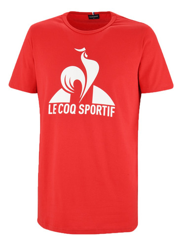 Remera Le Coq Sportif Lifestyle Hombre Retro Logo Rojo Ras