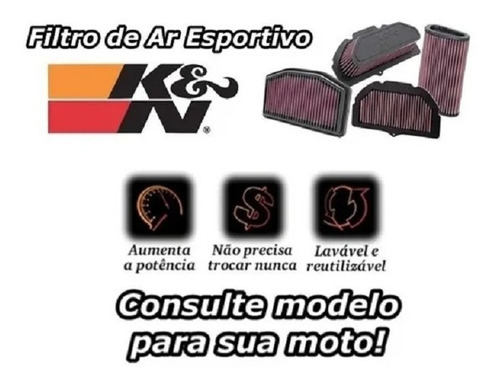 Imagem 5 de 5 de Filtro De Ar K&n Honda Cb 1000r 2019 A 2022 Ha-1018