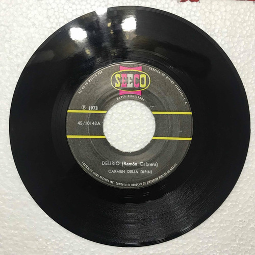 Vinilo Sonora Matancera & Carmen Delia Dipini 45 Rpm (Usado)