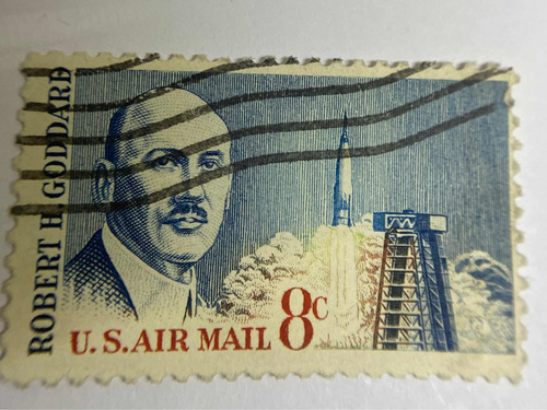 Sello Postal Usa Robert H Goddard 1964