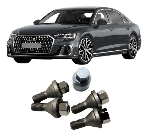 Zamb Kit 4 Tuercas Seguridad 14 X 1.5 New Audi A8 Lwb