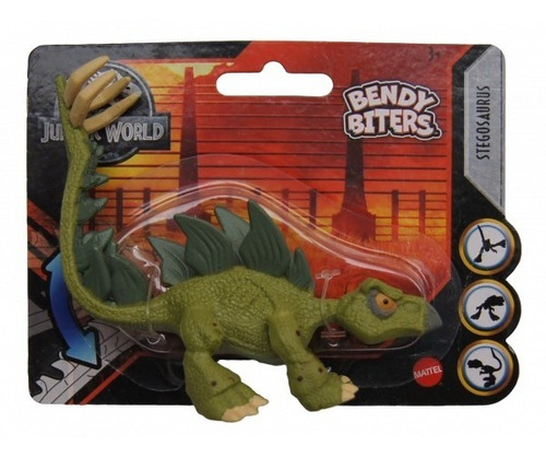 Mattel Jurassic World Bendy Biters - Stegosaurus