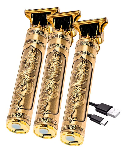 Kit Com 3 Maquininhas De Acabamento Dragão