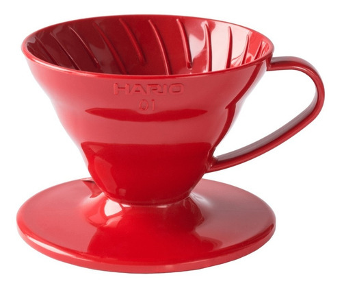 Cafetera V60-01 Roja Hario De Acrílico  