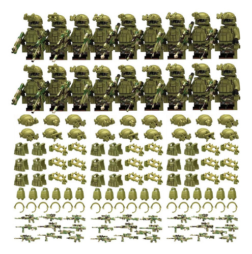 Minibuild Soldados Fuerzas Especiales Fantasma 18 Piezas