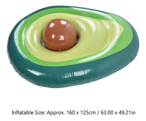 Tumbona Inflable De Pvc Para Albercas Con Forma De Aguacate
