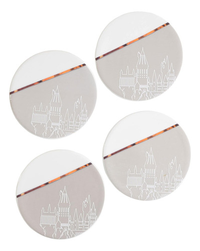 Harry Potter Hogwarts Coaster Juego De 4 Ceramic 4 Povasters