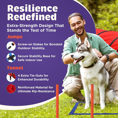 Juego De 15 Piezas De Entrenamiento De Agilidad Para Perros