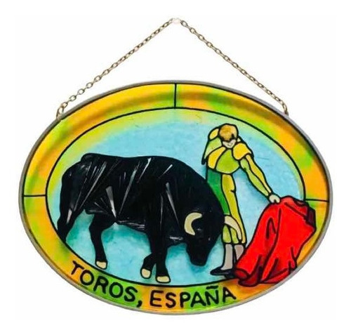Toros España Colgador En Vitral