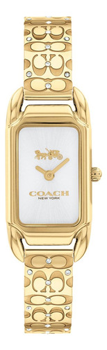 Reloj Coach Mujer Acero Chapado Oro Cristales 14504196 Cadie
