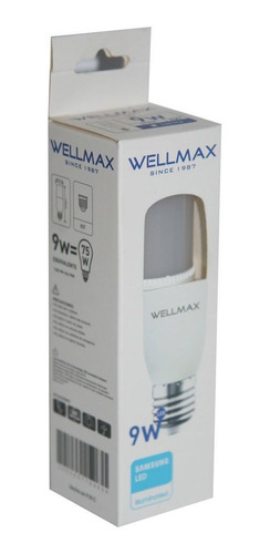 Imagen 2 de 8 de Bombillo Led Stick, 9w E27 6500k