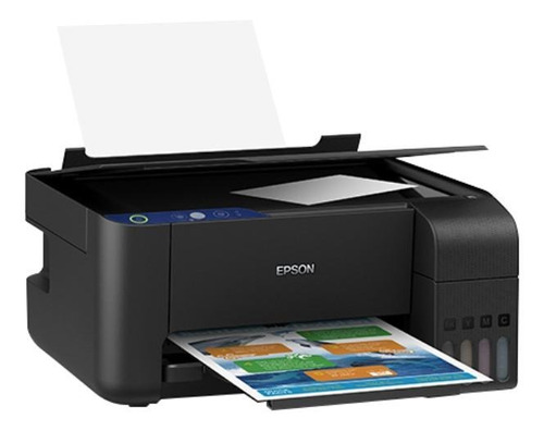 Imagen 1 de 3 de Impresora A Color  Multifunción Epson Ecotank L3210 Negra 