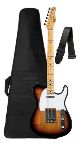 Kit Guitarra Eletrica Tagima Telecaster Tw 55 Capa Correia