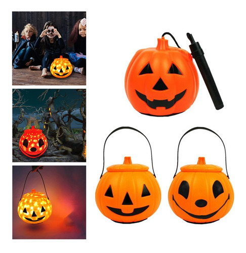Lámpara De Linterna De Calabaza De Halloween Apoyos De Luz