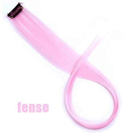 Extensiones De Colores De Cabello Clip 1 Rosada