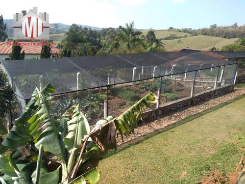 Linda Chácara Com Vista Deslumbrante, Salão De Festas, Casa Com 02 Dormitórios À Venda, 2100 M² Por R$ 600.000 - Zona Rural - Pinhalzinho/sp - Ch0537