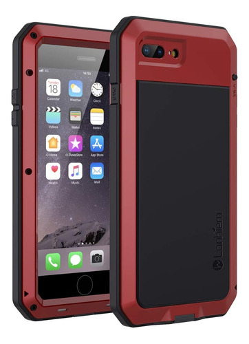 Funda Para iPhone SE/8/7 - Roja/negra