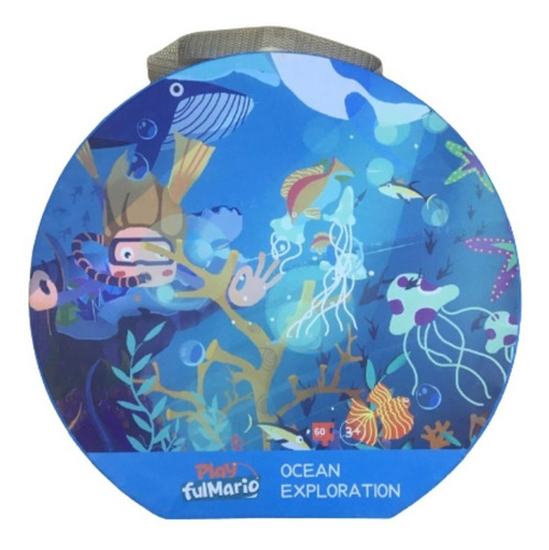 Imagen 1 de 3 de Rompecabezas 60 Pcs Jumbo Puzzle Valija Expedicion Oceno F