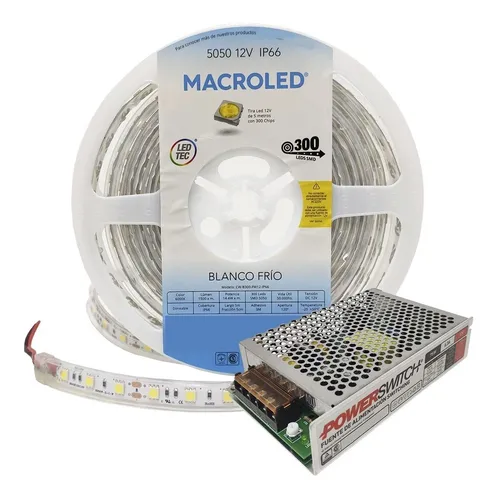 Tira Led 12v BLANCO FRÍO