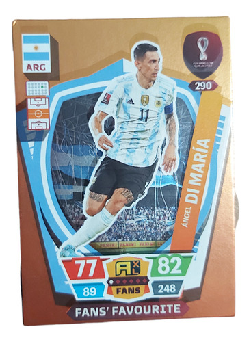 Carta Adrenalyn Mundial Qatar 2022 - Di Maria Fans Favourite