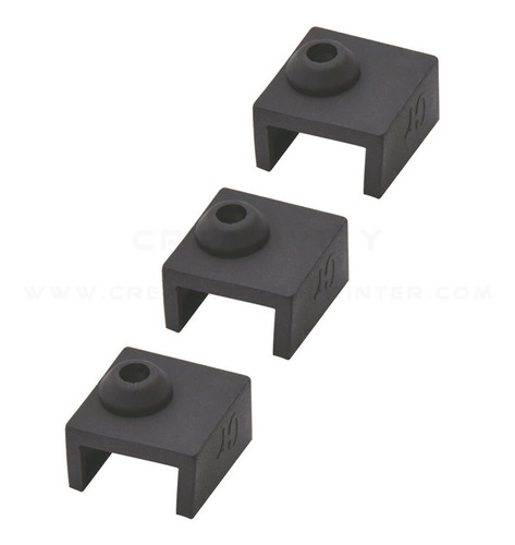 Imagem 6 de 6 de 5x Capa De Silicone Hotend Mk8 Creality Ender 3 - Preto