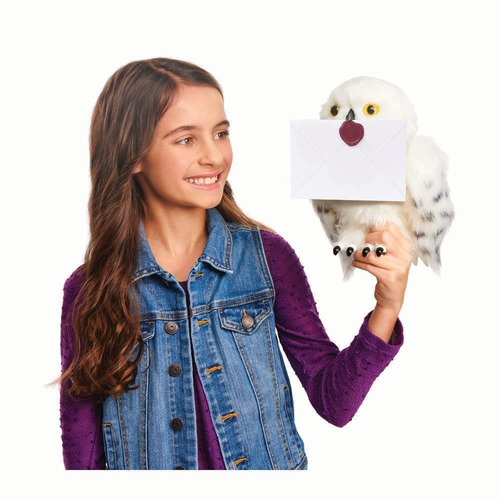 Imagem 4 de 10 de Wizarding World Coruja Hedwig - Harry Potter Som E Movimento