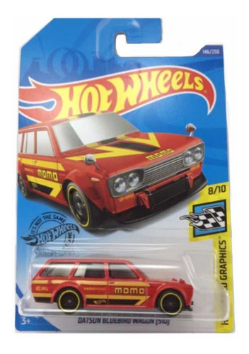 Hot Wheels Datsun Bluebird Wagon (510) Momo Negro