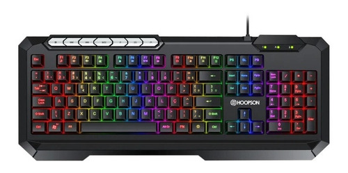 Teclado Gamer Hoopson Tpc-074 Rgb Abnt2 19 Tec Anti-ghosting