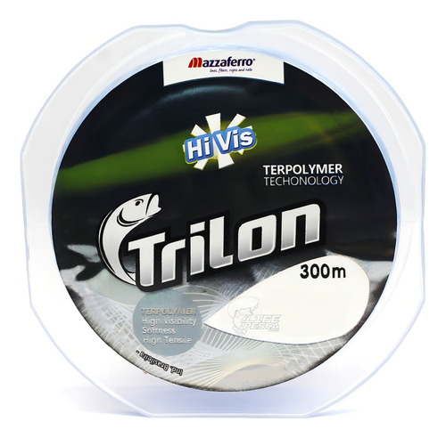 Linha D Pesca Mazzaferro Trilon Hi-vis 0.40mm (300 Metros)